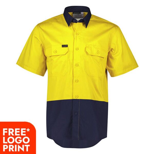 Mens Hi Vis Short Sleeve Shirt Thumbnail