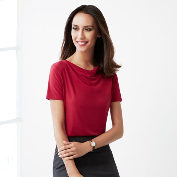 Womens Ava Drape Knit Top Thumbnail