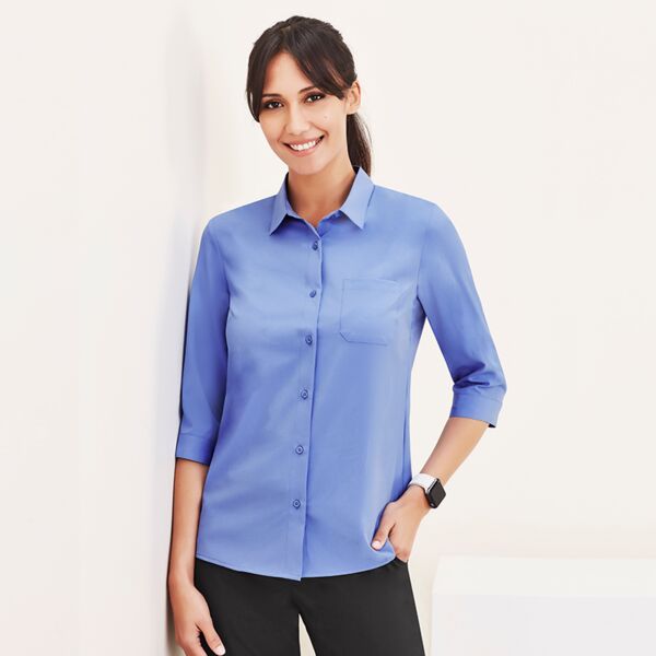 Womens Easy Stretch 3/4 Sleeve Shirt Thumbnail
