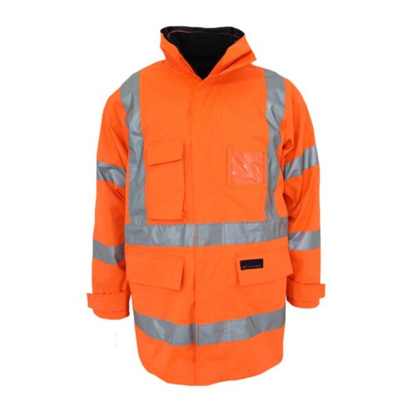 HiVis "X" Back "6 in 1" Rain Jacket Biomotion Tape Thumbnail